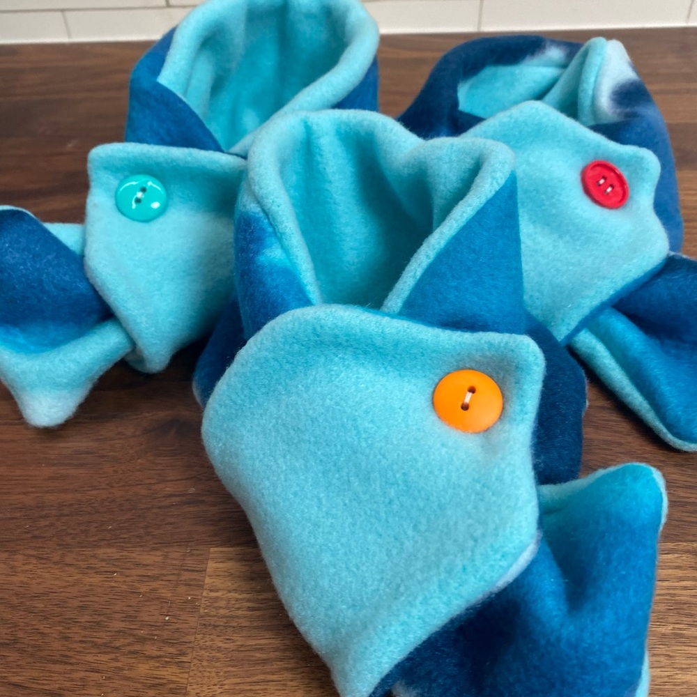 Cozy Fleece Baby/Toddler Neck Warmer: Aurora Borealis
